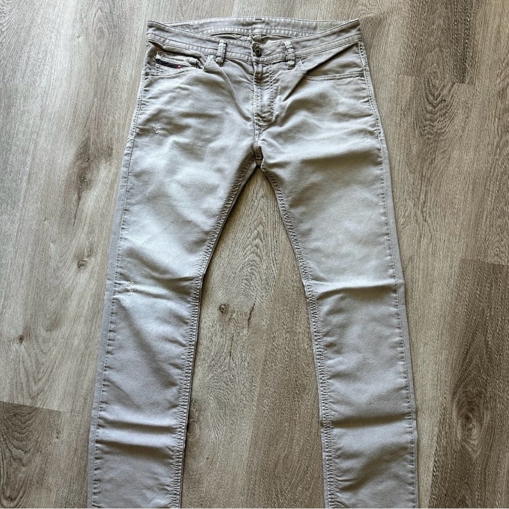Diesel Men’s Thavar Denim Jeans (Slim Skinny) - Gray - 33x32